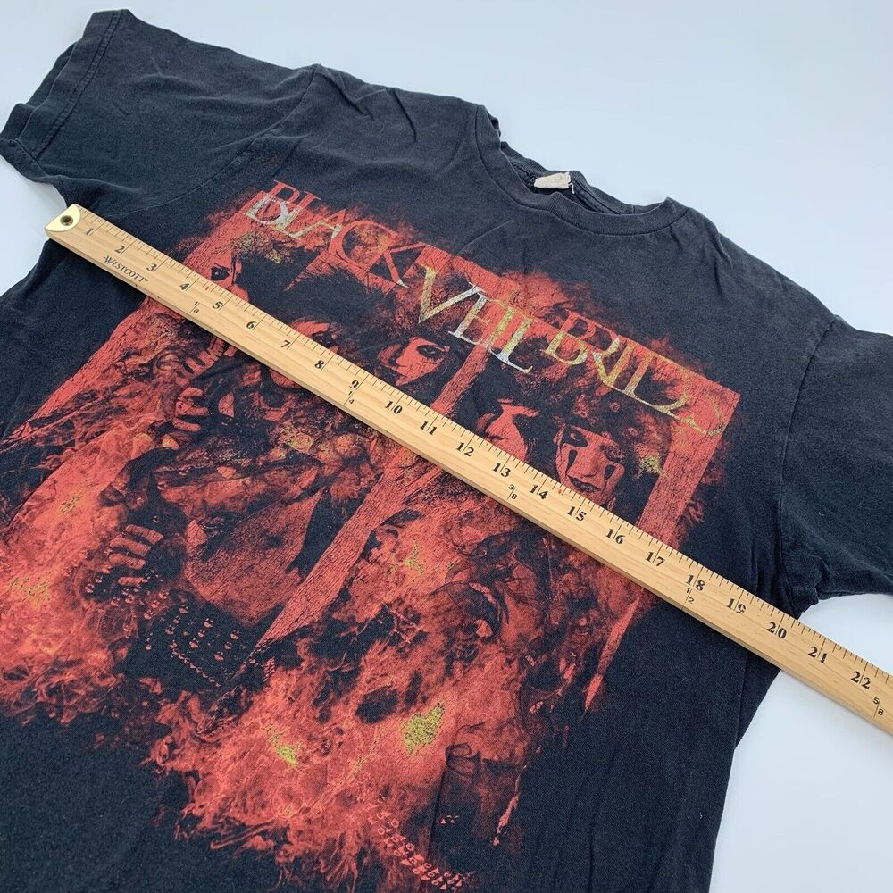 2011 Black Veil Brides Short Sleeve Rock Band T-Shirt Medium Adult Black Red M - Picture 5 of 6